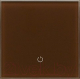 Выключатель DeLUMO Senso 8017 одноканальный сенсорный (темный коричневый) - 