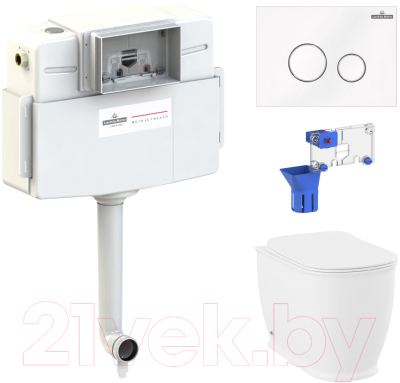 

Унитаз приставной с инсталляцией Lavinia Boho, Relfix Bell Pro 87060215