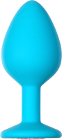 Пробка интимная Lola Games Emotions Cutie Medium Turquoise / 4012-03Lola (голубой) - 