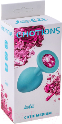 Пробка интимная Lola Games Emotions Cutie Medium Turquoise / 4012-03Lola (голубой)