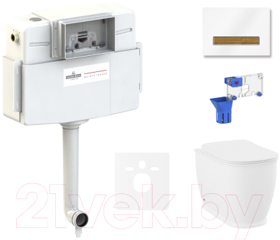 

Унитаз приставной с инсталляцией Lavinia Boho, Relfix Bell Pro 87551009