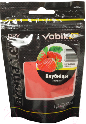 Ароматизатор рыболовный Vabik Aromaster-Dry Клубника / 6696 (100г)