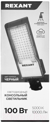 Светильник уличный Rexant ДКУ 02-100-5000К-Ш / 607-303