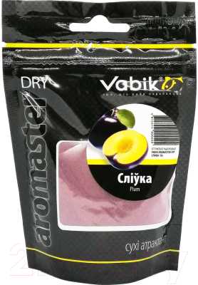 Ароматизатор рыболовный Vabik Aromaster-Dry Слива / 6910 (100г)