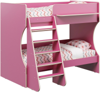 Двухъярусная кровать детская Можга Капризун 3 / Р434 (розовый) - 