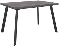 Обеденный стол Сакура Милан раздвижной 120-160x80x75 (черный муар/камень темный) - 
