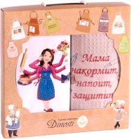 

Набор кухонного текстиля Dinosti, Мама накормит, напоит, защитит / ФС-20