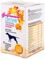 Витамины для животных Фармавит Актив С-КП для собак средних и крупных пород (120таб) - 