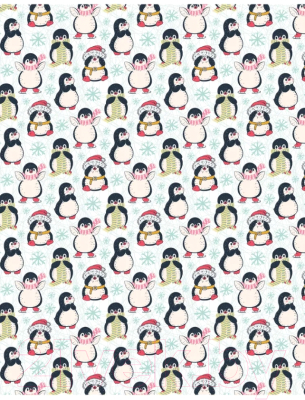 Подушка декоративная JoyArty Новогодние пингвины / pcu_380857