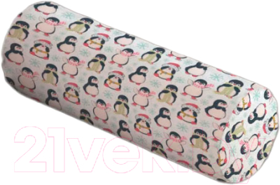 Подушка декоративная JoyArty Новогодние пингвины / pcu_380857