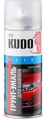 Эмаль автомобильная Kudo Для бампера KU-6202 (520мл, черный)