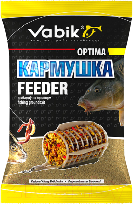 Прикормка рыболовная Vabik Optima Фидер / 6487 (1кг)