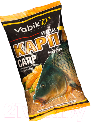 Прикормка рыболовная Vabik Special Карп Кукуруза / 6720 (1кг)