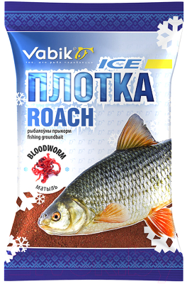 Прикормка рыболовная Vabik Ice Плотва Мотыль / 6537 (750г)