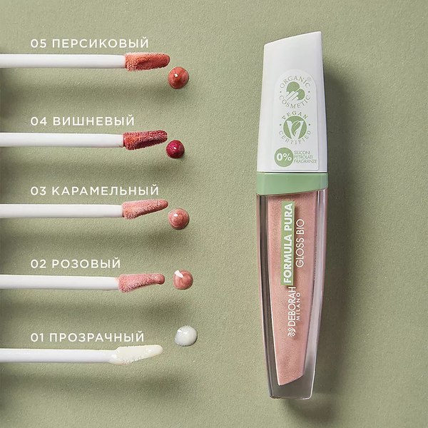 Блеск для губ Deborah Milano Formula Pura Gloss тон 02