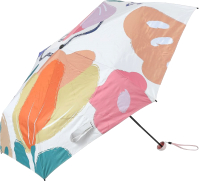Зонт складной Miniso 3738 (оранжевый/рисунок) - 