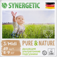 

Подгузники детские Synergetic, Pure&Nature 3 Midi