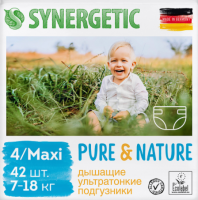 

Подгузники детские Synergetic, Pure&Nature 4 Maxi