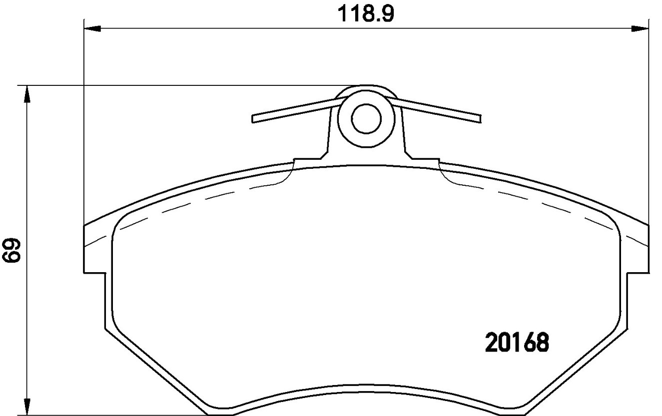 Тормозные колодки Brembo P85011 — фото 4