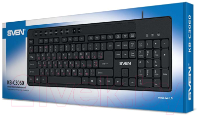 Изображение товара Клавиатура Sven KB-C3060 (черный)