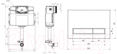 Изображение товара Инсталляция для унитаза Lavinia Boho Relfix 77030069