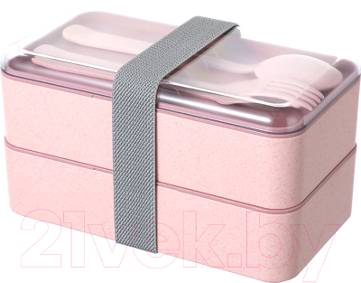 Набор для ланча Miniso Bento Box / 1971 (розовый)