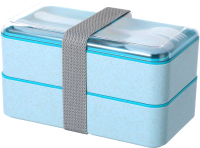 Набор для ланча Miniso Bento Box / 1988 (синий) - 
