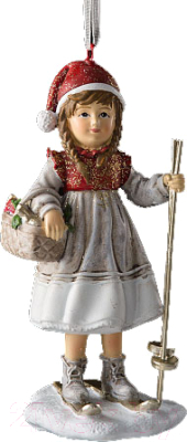 

Елочная игрушка Erich Krause, Разноцветный, Decor Девочка на лыжах / 53632