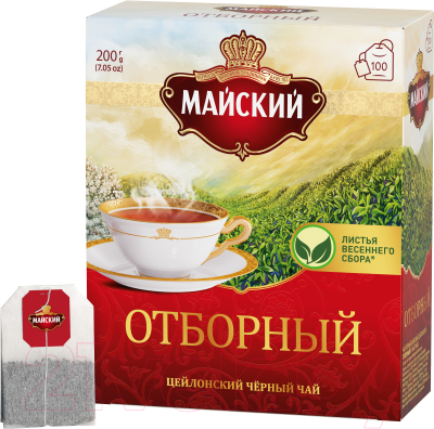 Чай пакетированный Майский чай Отборный / 100708 (100пак)