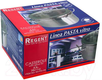 Кастрюля Regent Inox Pasta vitro 93-PSv-04