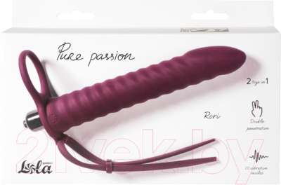 Насадка для вибратора Lola Games Pure Passion Rori / 1205-02lola (бордовый)