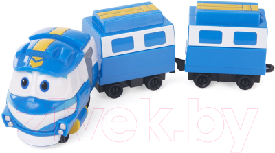 

Поезд игрушечный Robot Trains, Паровозик с двумя вагонами Кей / 80176