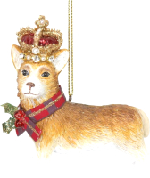 

Елочная игрушка, Limited London Christmas. Корги в короне / 12763