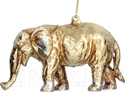 

Елочная игрушка Gisela Graham, Золотистый, Limited Noble Creatures Слон / 10852