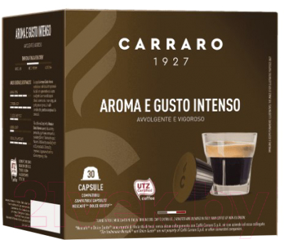 Кофе в капсулах Carraro Aroma E Gusto Intenso стандарта Dolce Gusto (16x7г)