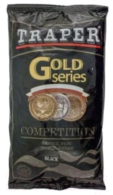 Прикормка рыболовная Traper Gold Competition Black / 3717 (1кг)