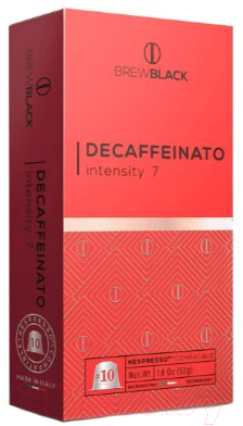

Кофе в капсулах Carraro, Brew Black Decaff стандарта Nespresso