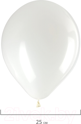 Набор воздушных шаров Золотая сказка 105000 (50шт, белый)
