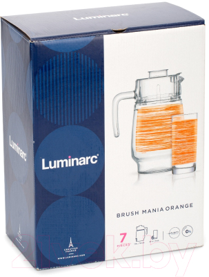 Набор для напитков Luminarc Brus Mania orange P7451 (7шт)
