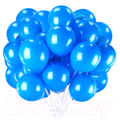 Набор воздушных шаров Золотая сказка 104999 (50шт, синий)