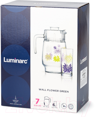 Набор для напитков Luminarc Vall Flower Q5787 (7шт)