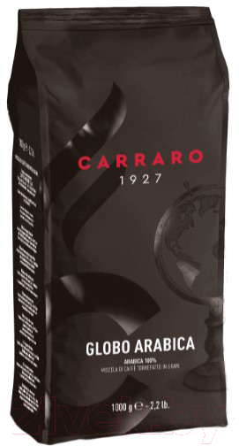 Кофе в зернах Carraro Globo Arabica 100% арабика