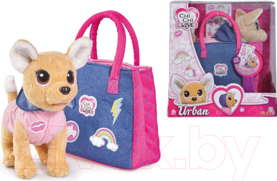 Мягкая игрушка Simba Chi-Chi Love Собачка Городская мода с сумочкой и стикерами / 105