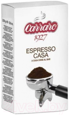 

Кофе молотый Carraro, Espresso Casa 60% арабика, 40% робуста