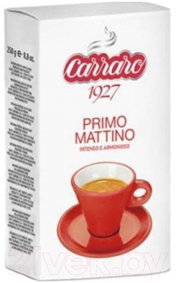 

Кофе молотый Carraro, Primo Mattino 30% арабика, 70% робуста