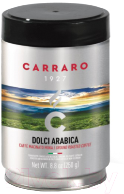 Кофе молотый Carraro Dolci Arabica 100% арабика (250г)