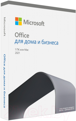 Пакет офисных программ Microsoft Office Home&Business 2021 Russian CEEOnly Medialess (T5D-03544)