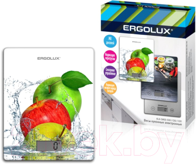 Изображение товара Кухонные весы Ergolux ELX-SK02-С01 (яблоки)