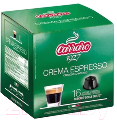 

Кофе в капсулах Carraro, Crema Espresso стандарта Dolce Gusto