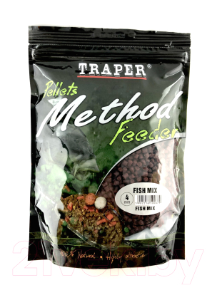 Прикормка рыболовная Traper Method Feeder Pellets рыбная смесь / 8905 (500гр)